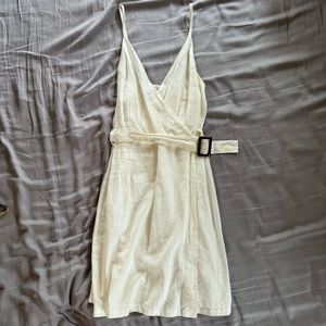 Urban Outfitters White Linen Dress